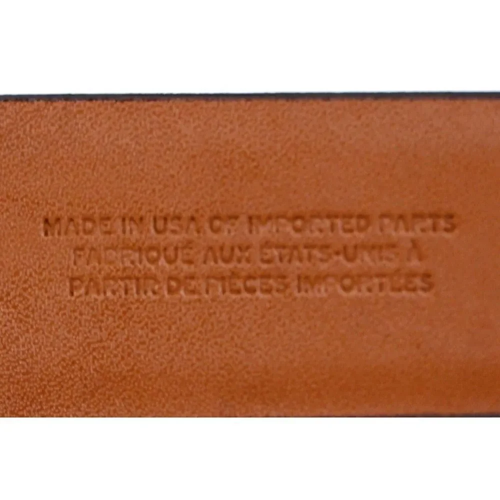 Nordstrom BROWN GENUINE LEATHER 1 3/8